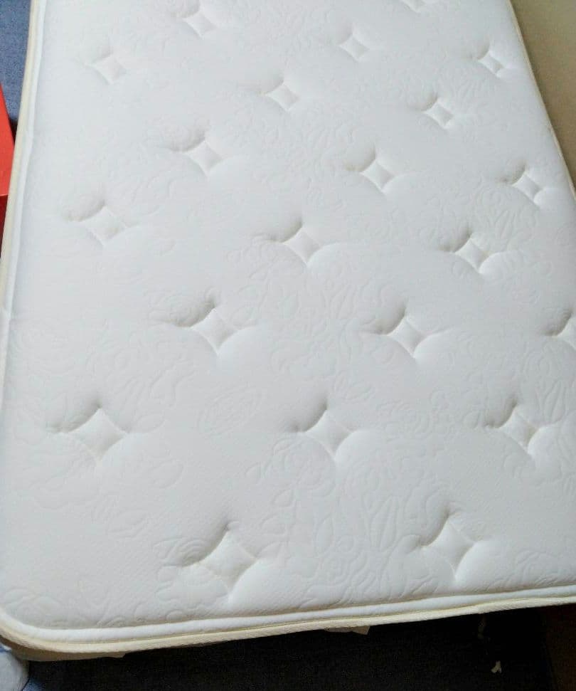 再値引き美品シモンズ シングルマット 配送料とメルカリ手数料が売上の半分と高い！