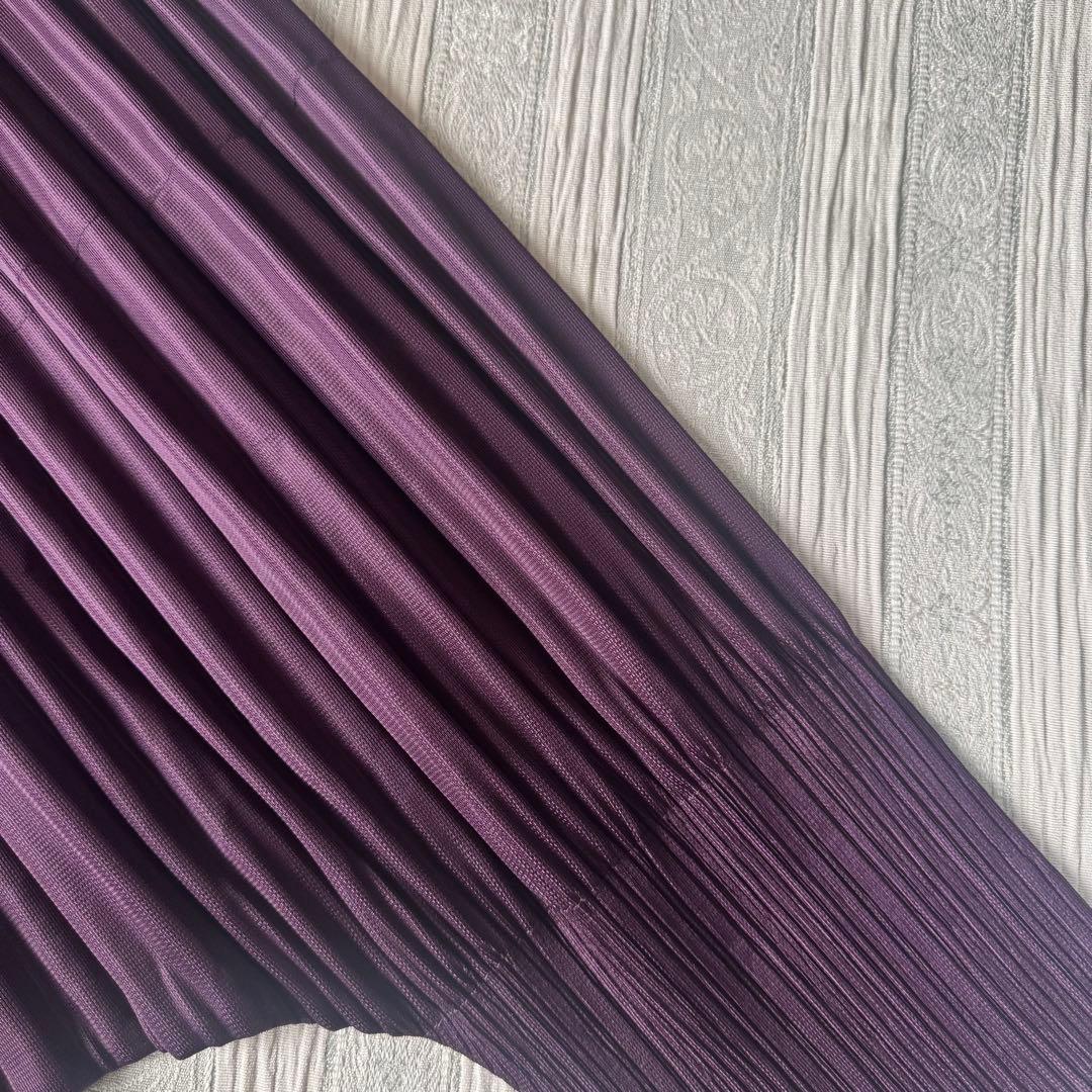 美品　プリーツプリーズ　イッセイミヤケ サルエルパンツ　バーガンディ