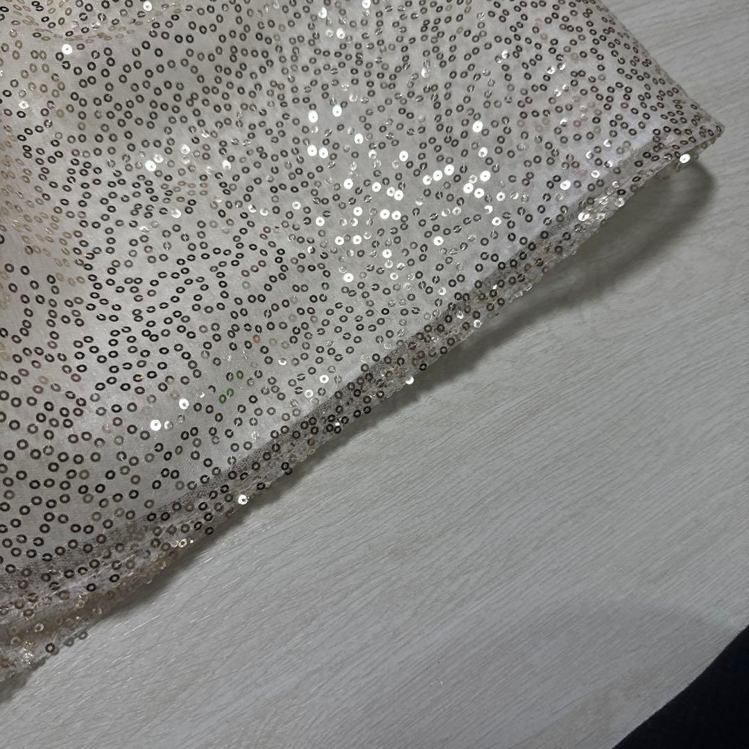 Drescco ドレスコ　ゴールドスパンコール レースドレス 130 フォーマル