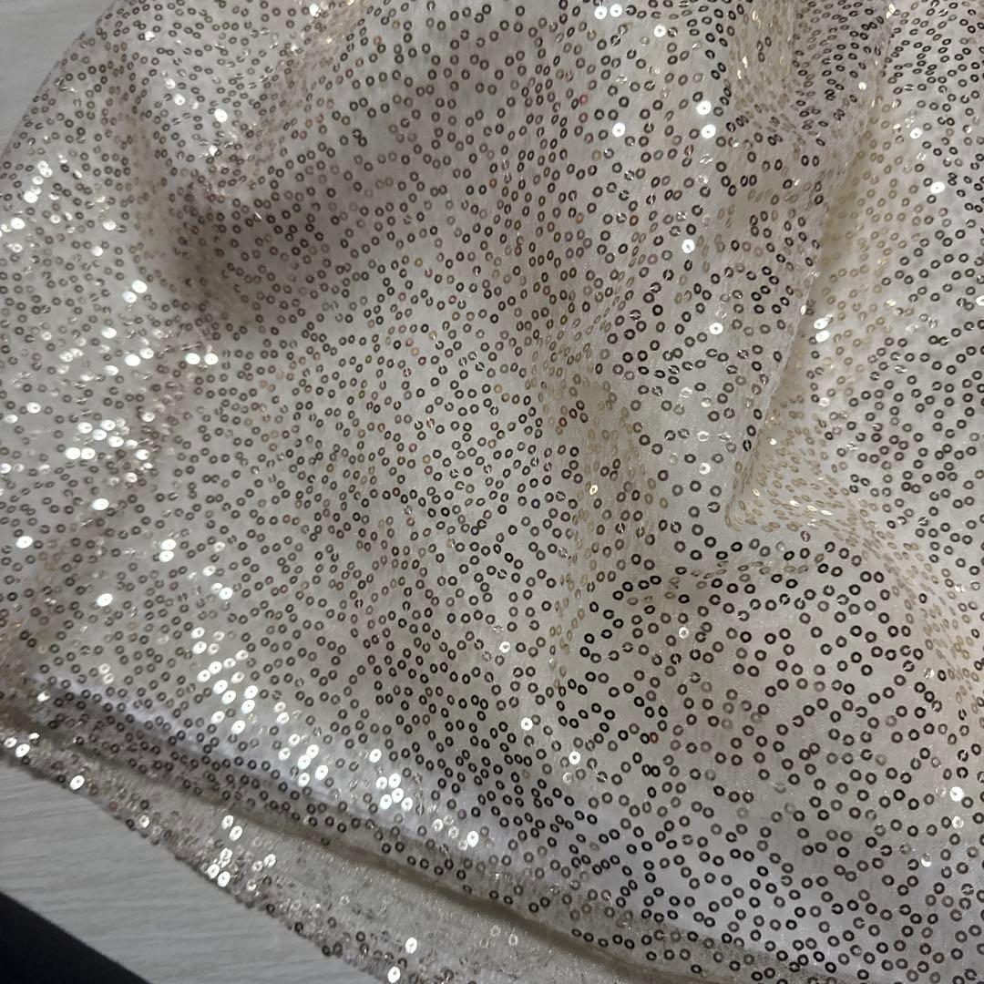 Drescco ドレスコ　ゴールドスパンコール レースドレス 130 フォーマル