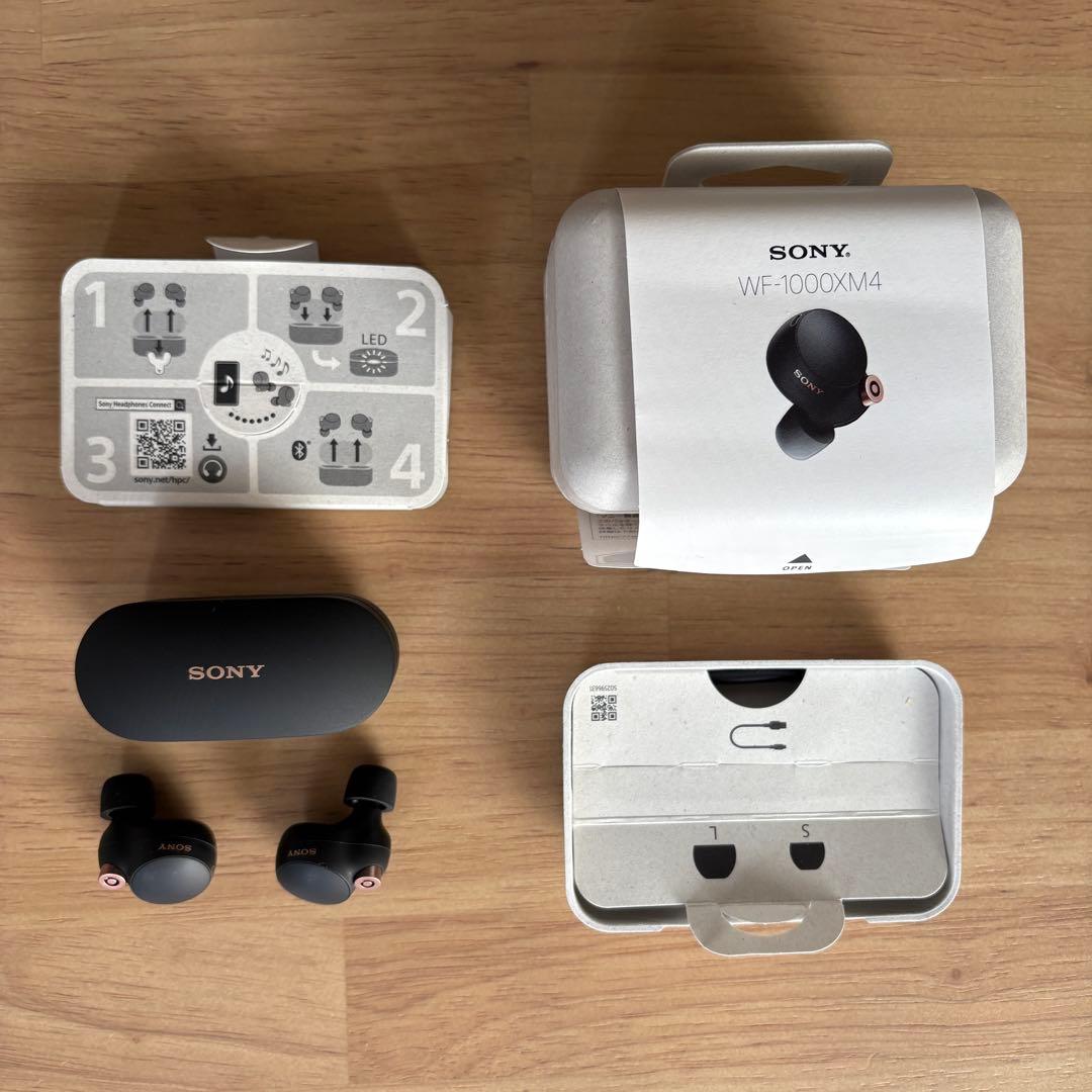 SONY WF-1000XM4 ブラック(美品・付属品完備)