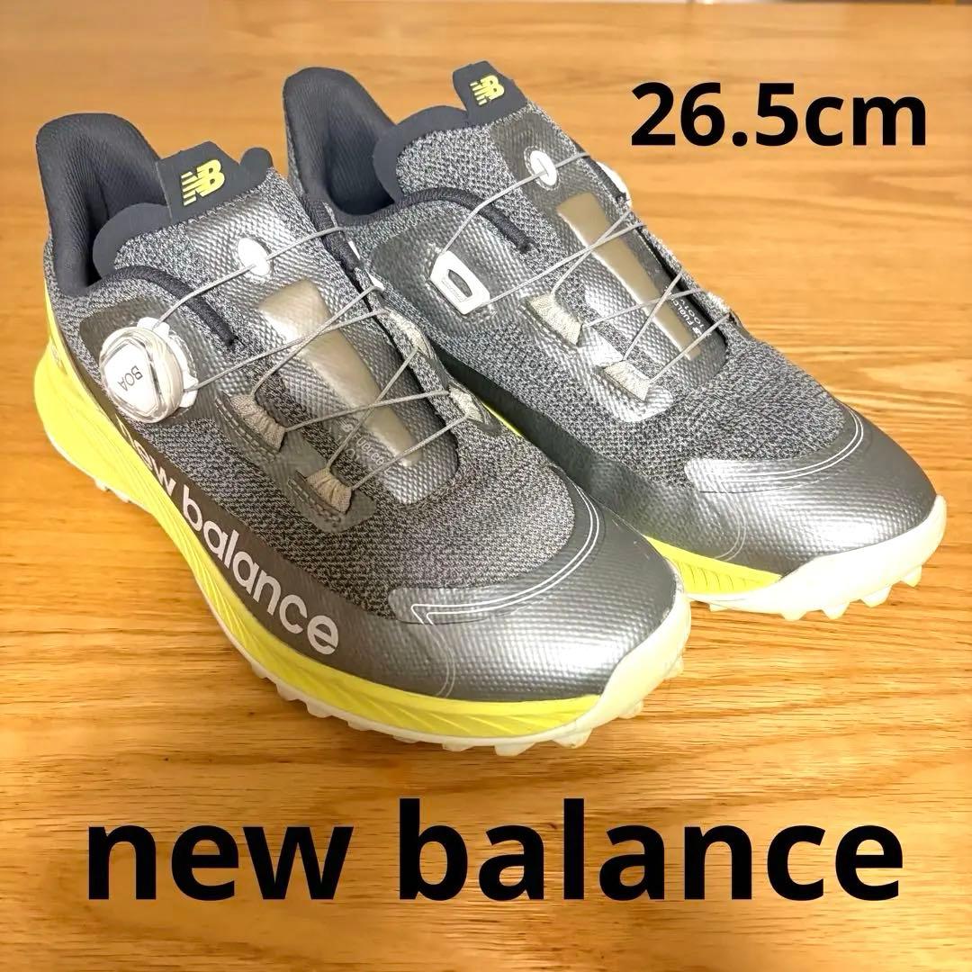 【美品】ニューバランス ゴルフシューズ BOA 26.5cm MGS1001G