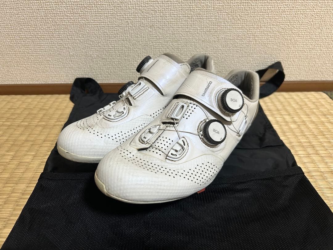 Shimano S-phyre ホワイト41.5 ワイド