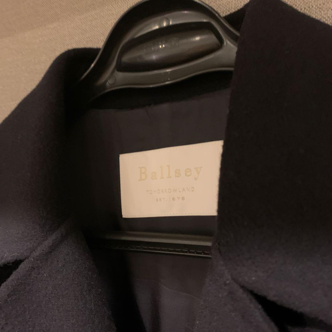 美品　トゥモローランド　ハーフコート　ネイビー 34