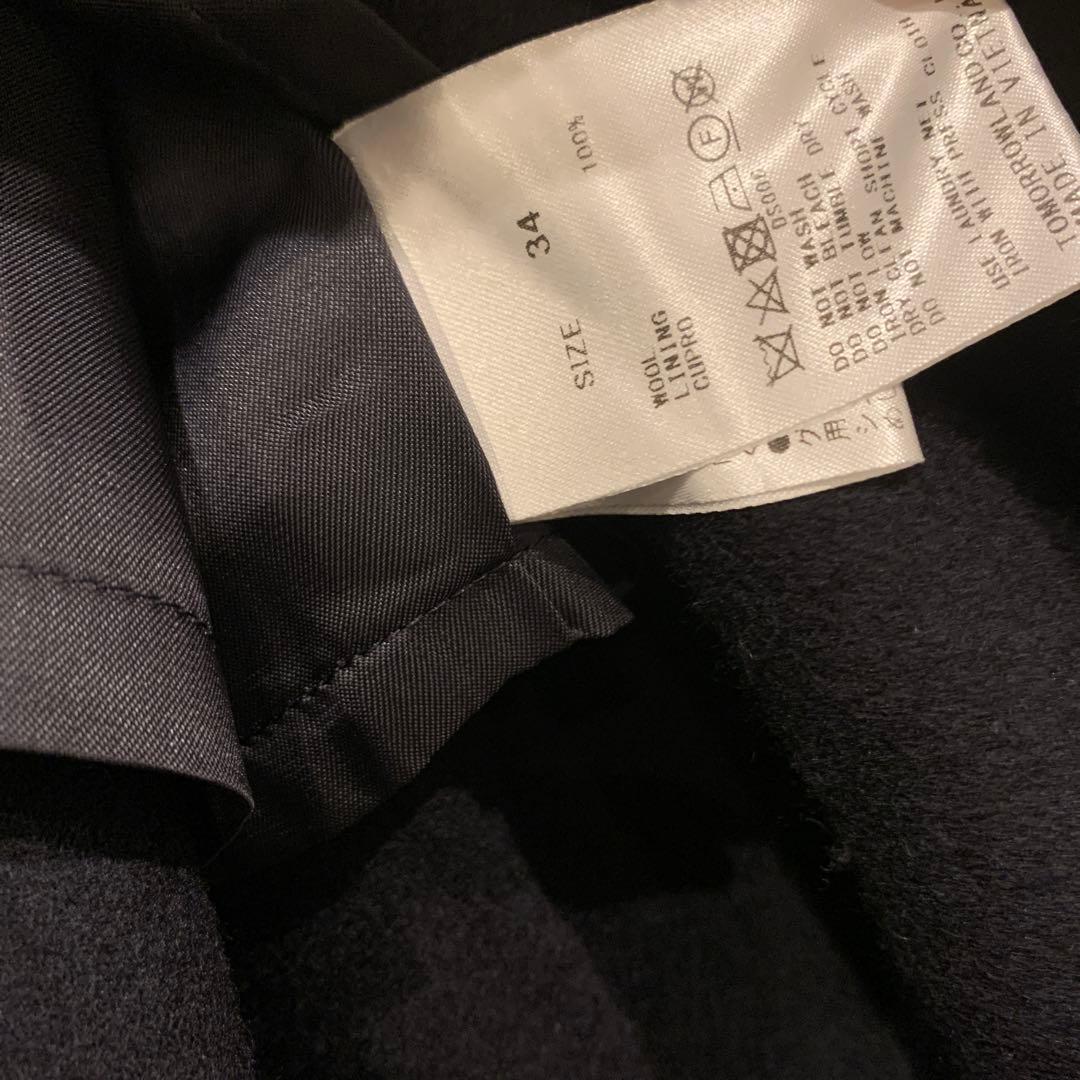 美品　トゥモローランド　ハーフコート　ネイビー 34