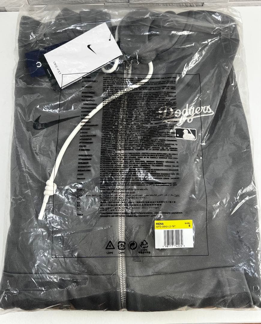 大谷翔平選手着用 ドジャース 遠征用ジャージパーカー サイズS 完売品新品未使用