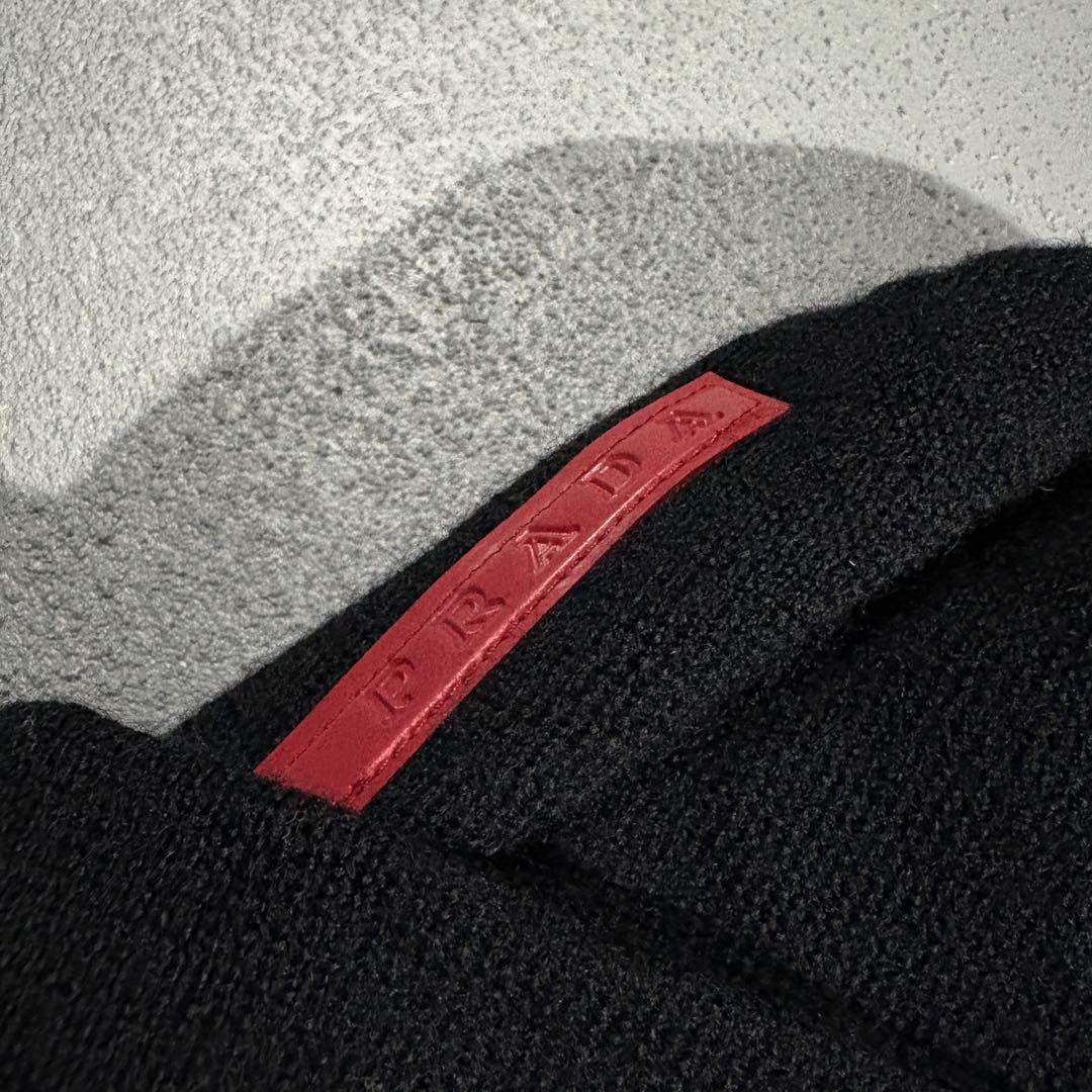 帽子 PRADA SPORT Knitted Beanie Black