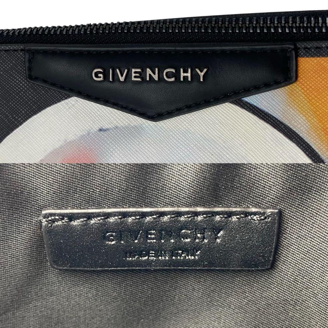 希少美品 ジバンシー クラッチバッグ セカンドバッグ レザー マルチカラー