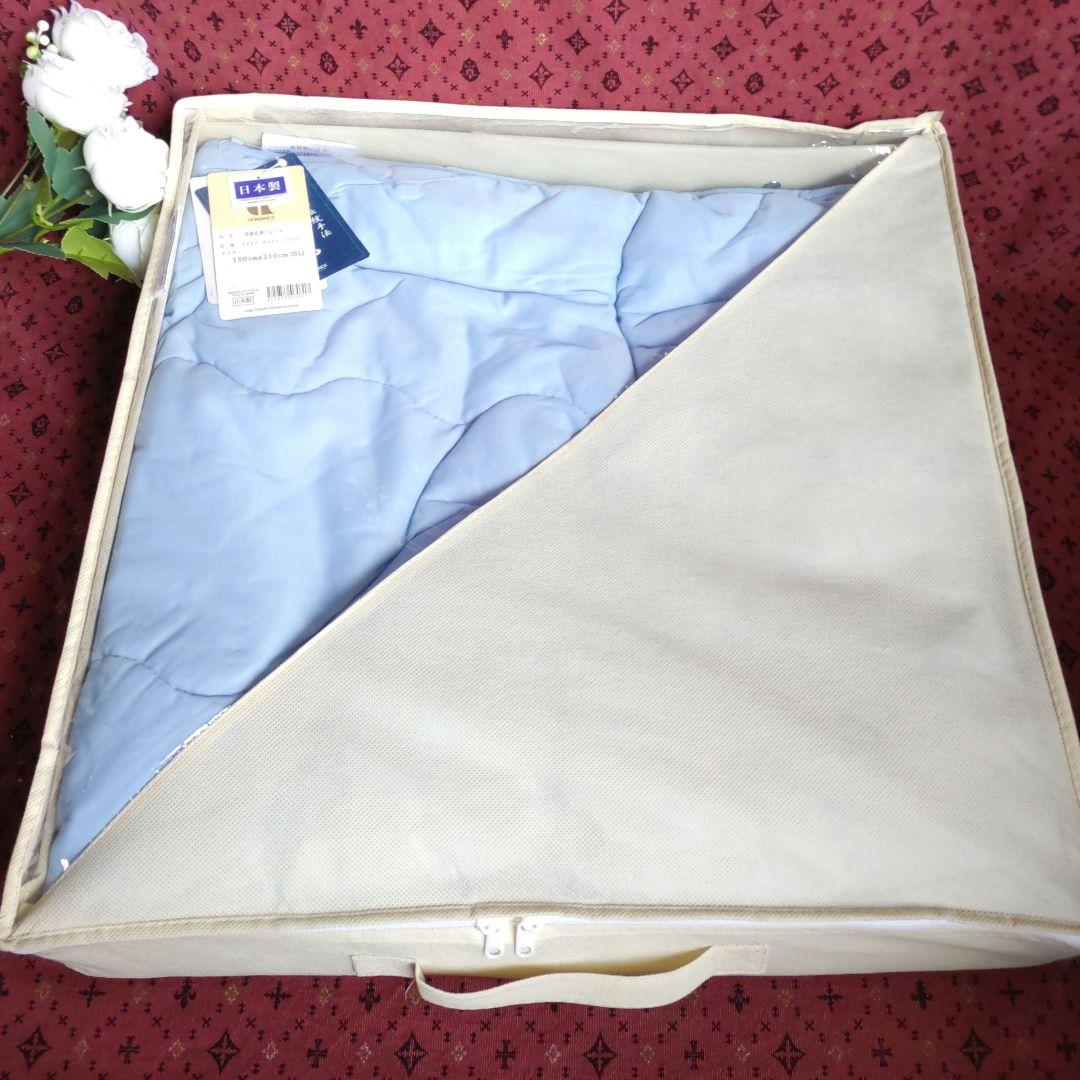新品　ロマンス小杉　洗える近江手引き真綿　日本製　肌掛け布団　150㎝✕210㎝