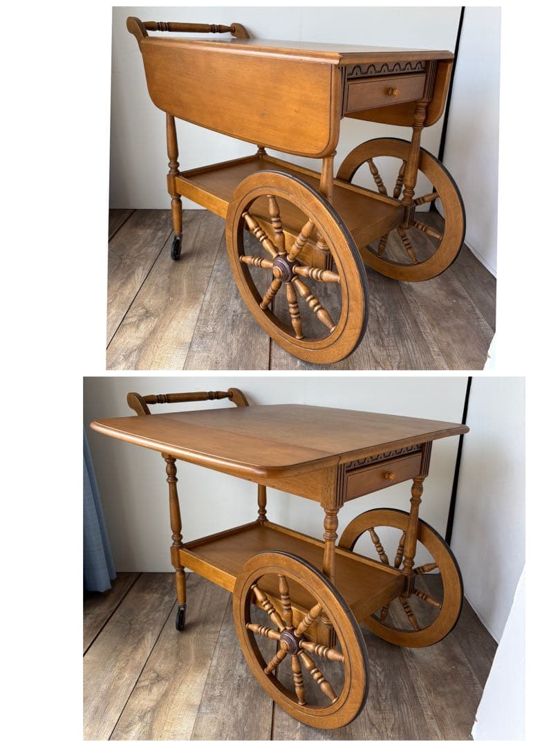 カリモク　バタフライ　ワゴン　トロリーワゴン　ヴィンテージ