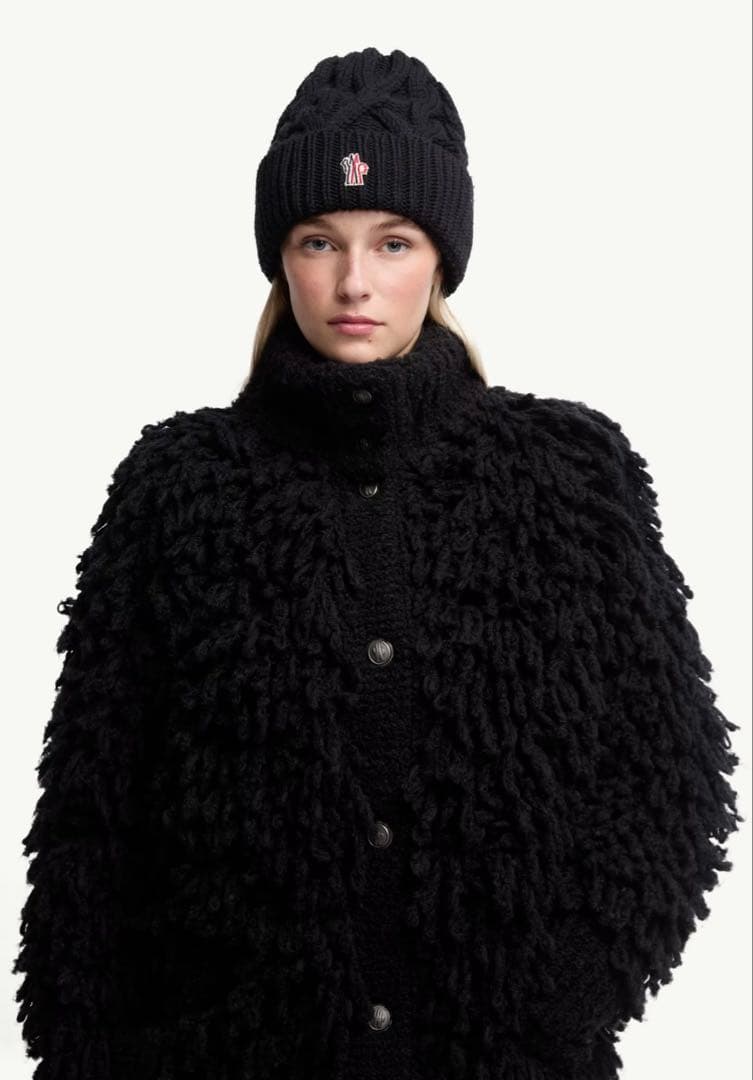 MONCLER モンクレール　ニット帽　ブラック