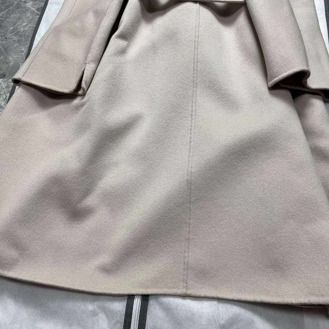 極美品♡近年品　マックスマーラ　クチートアマーノ　ベルテッドコート　アイボリー