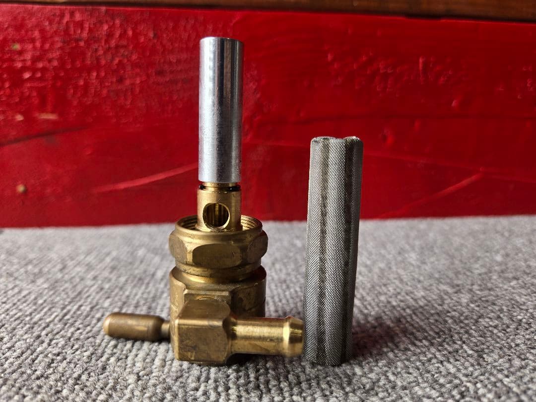 ゴランコック　燃料コック　ガソリンコック　　真鍮　22㎜ 5/16　使用少