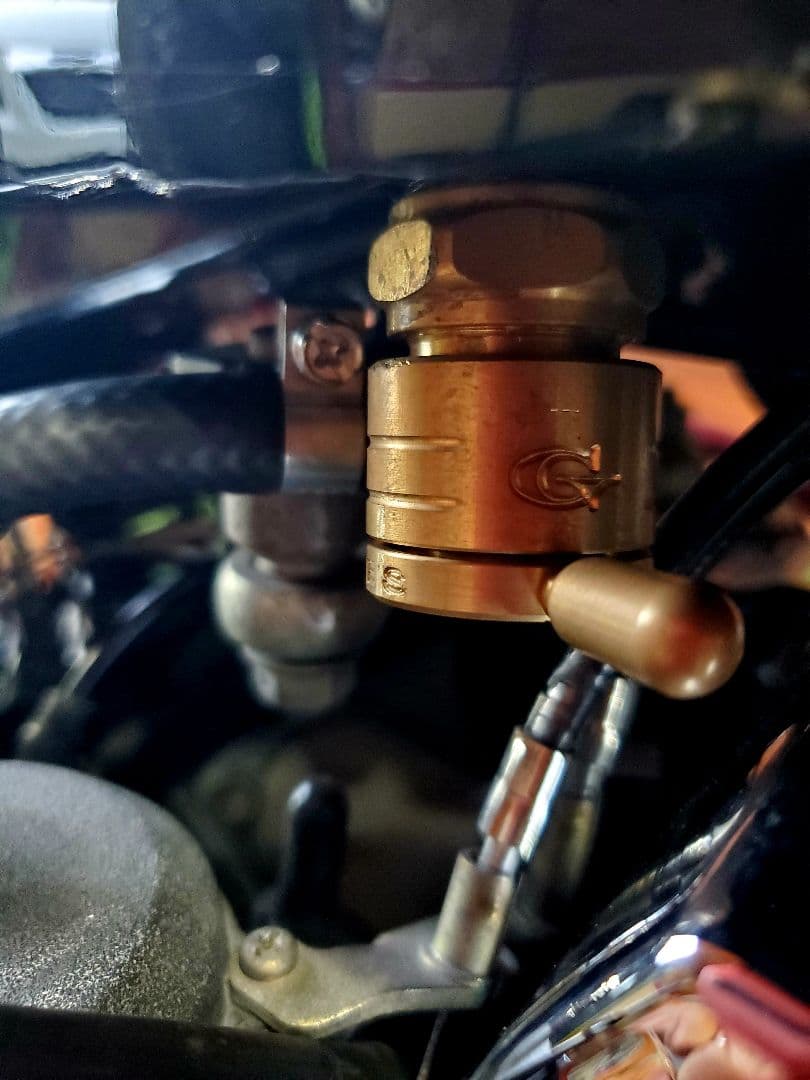 ゴランコック　燃料コック　ガソリンコック　　真鍮　22㎜ 5/16　使用少