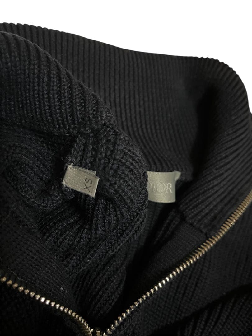 ひ*げ様 DIOR ディオール ハイカラー ジップセーター メンズ レディース