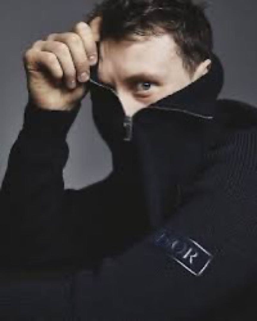 ひ*げ様 DIOR ディオール ハイカラー ジップセーター メンズ レディース