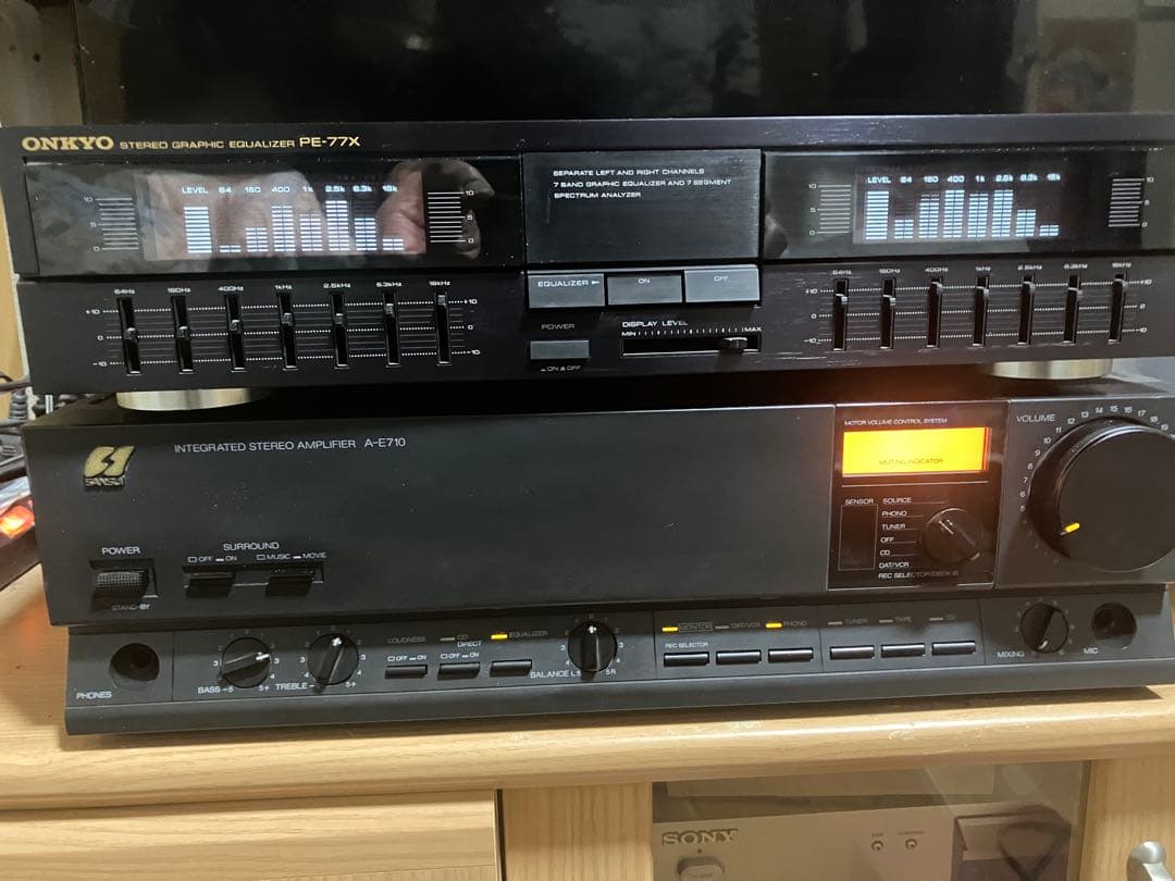 【動作品】ONKYO ステレオグラフィックイコライザー PE-77X