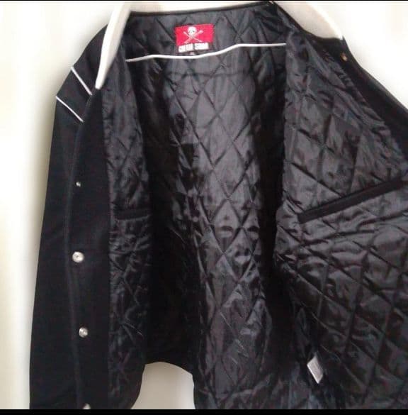 土*一様 ★最終1品★　CREAMSODA スカル刺繍 スタジャン 1967