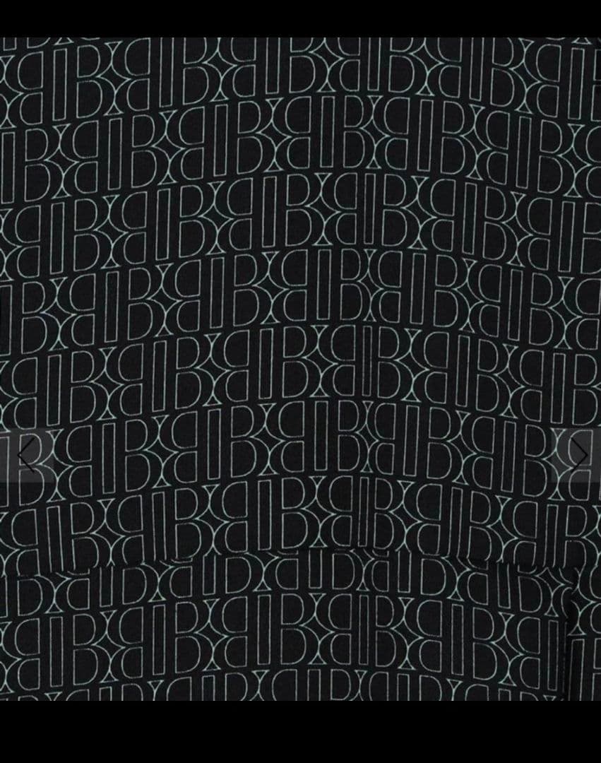 トゥモローランド モノグラムプリント フロンタブルボウタイワンピース