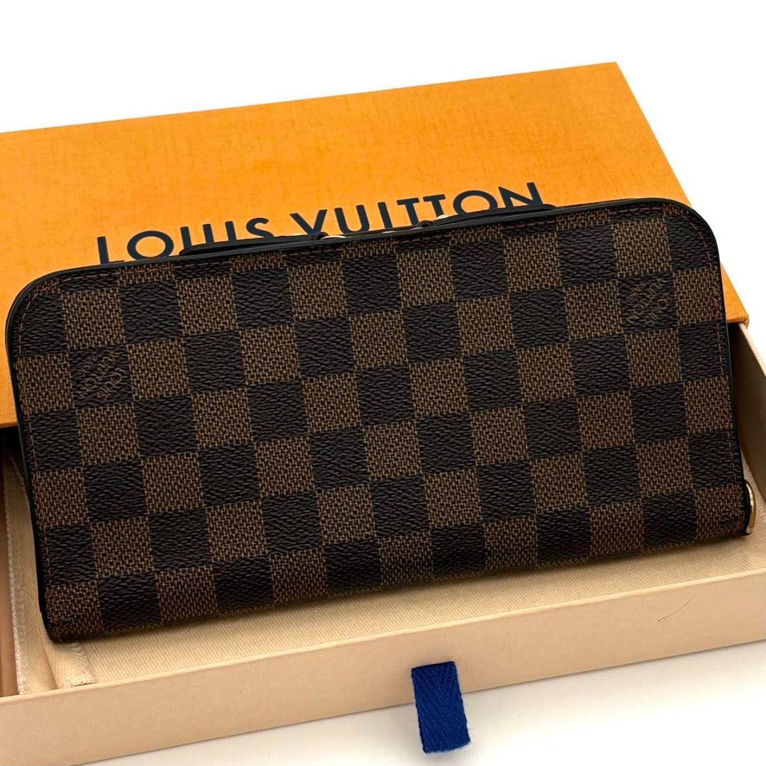 ルイヴィトン 長財布 ダミエ エベヌ ポルトフォイユ アンソリット 2186