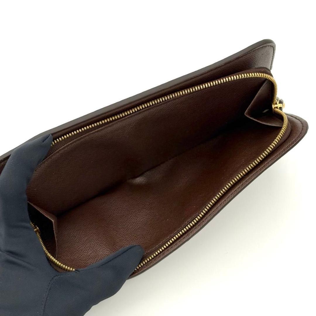 ルイヴィトン 長財布 ダミエ エベヌ ポルトフォイユ アンソリット 2186