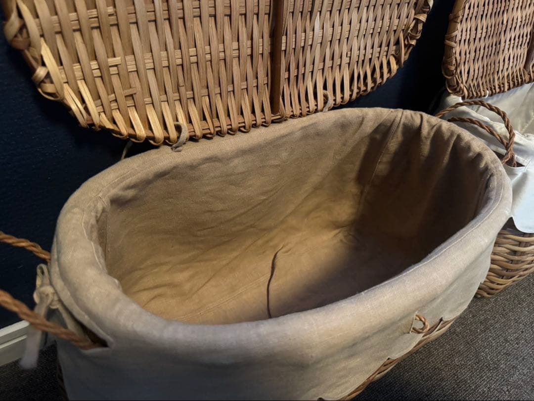 さんぺい catherine denoual バスケット ベージュ（大）