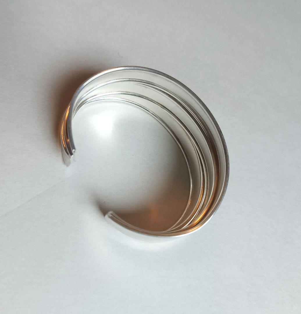 Italy イタリア ヴィンテージ シルバー ブレスレット バングル ボーンカフ