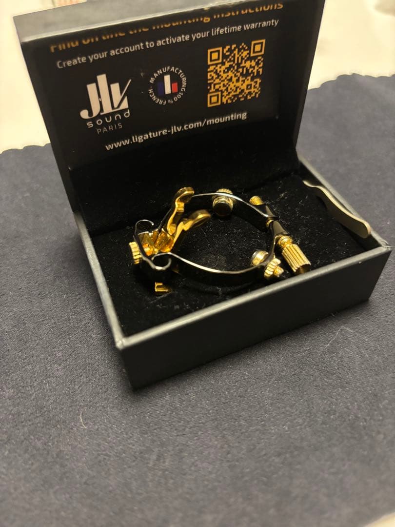 JLVリガチャー B♭クラリネット用プラチナ