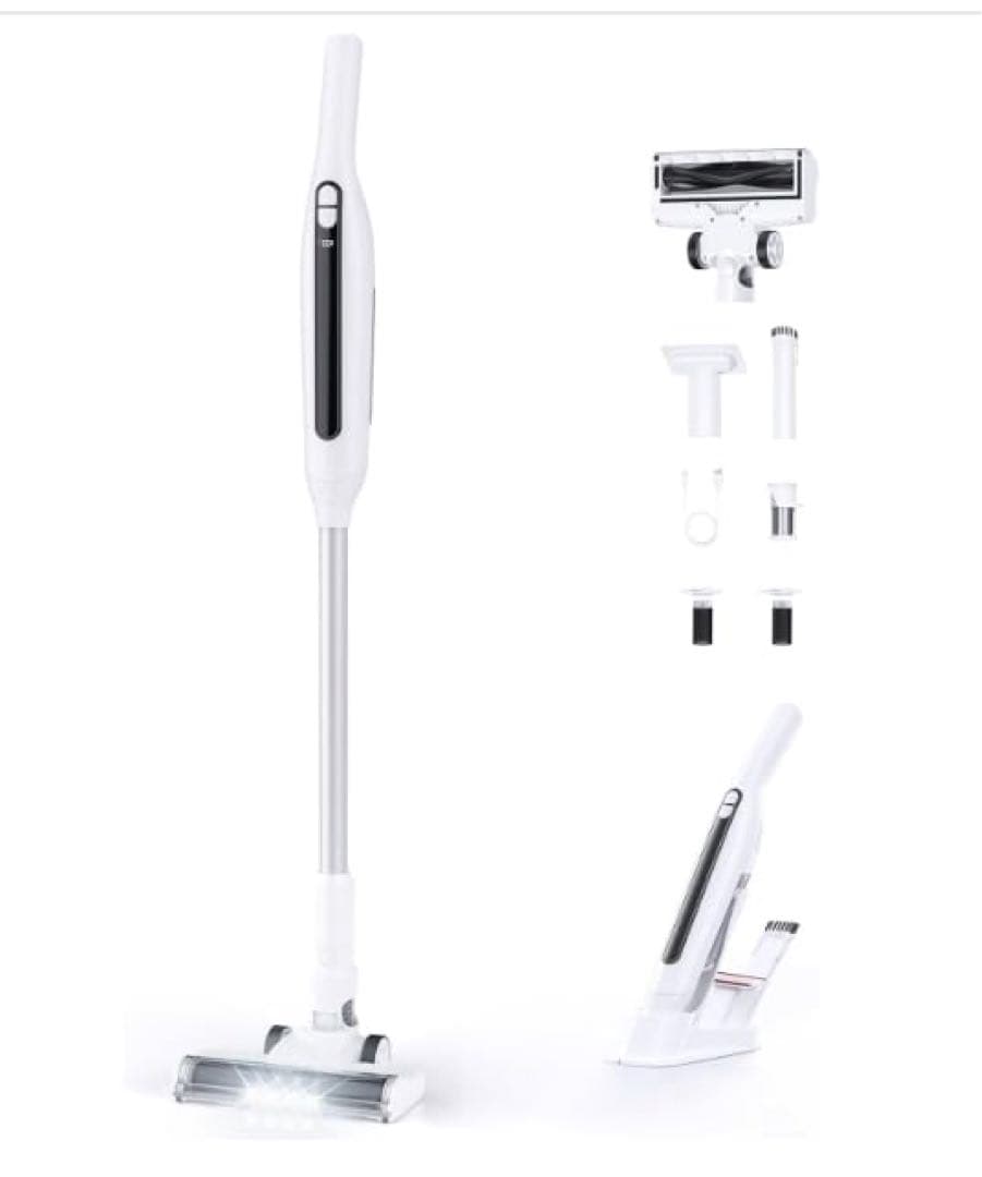 掃除機 コードレス 70KPa超強力吸引&自立式&超軽量50分連続稼働