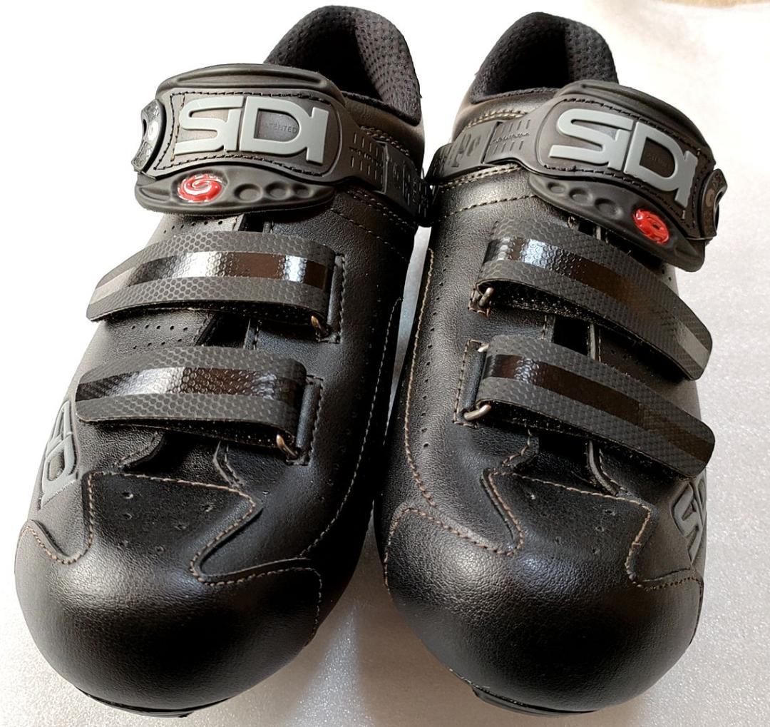 美品 SIDI 女性用 ビンディングシューズ 41 ロードバイク ペダル付き