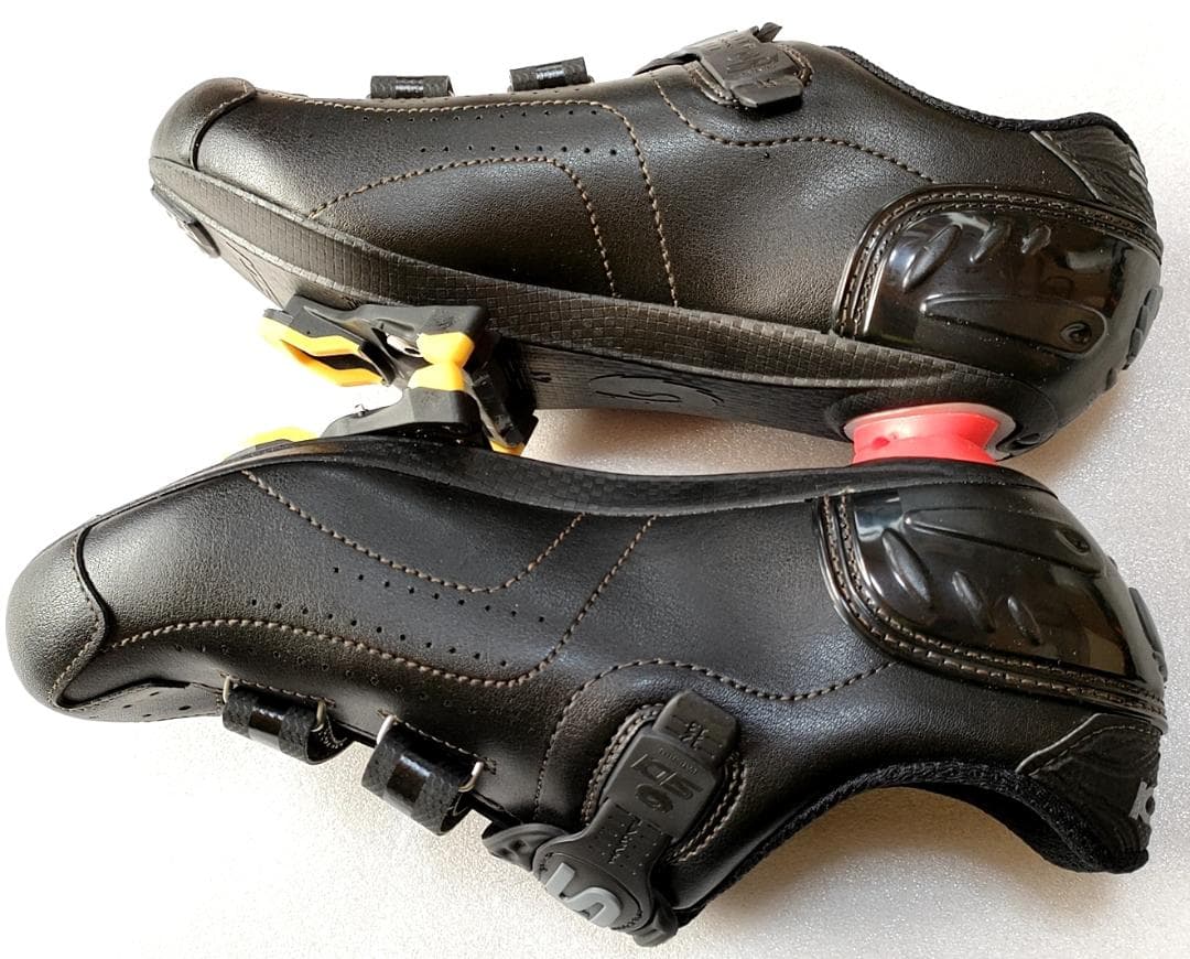 美品 SIDI 女性用 ビンディングシューズ 41 ロードバイク ペダル付き