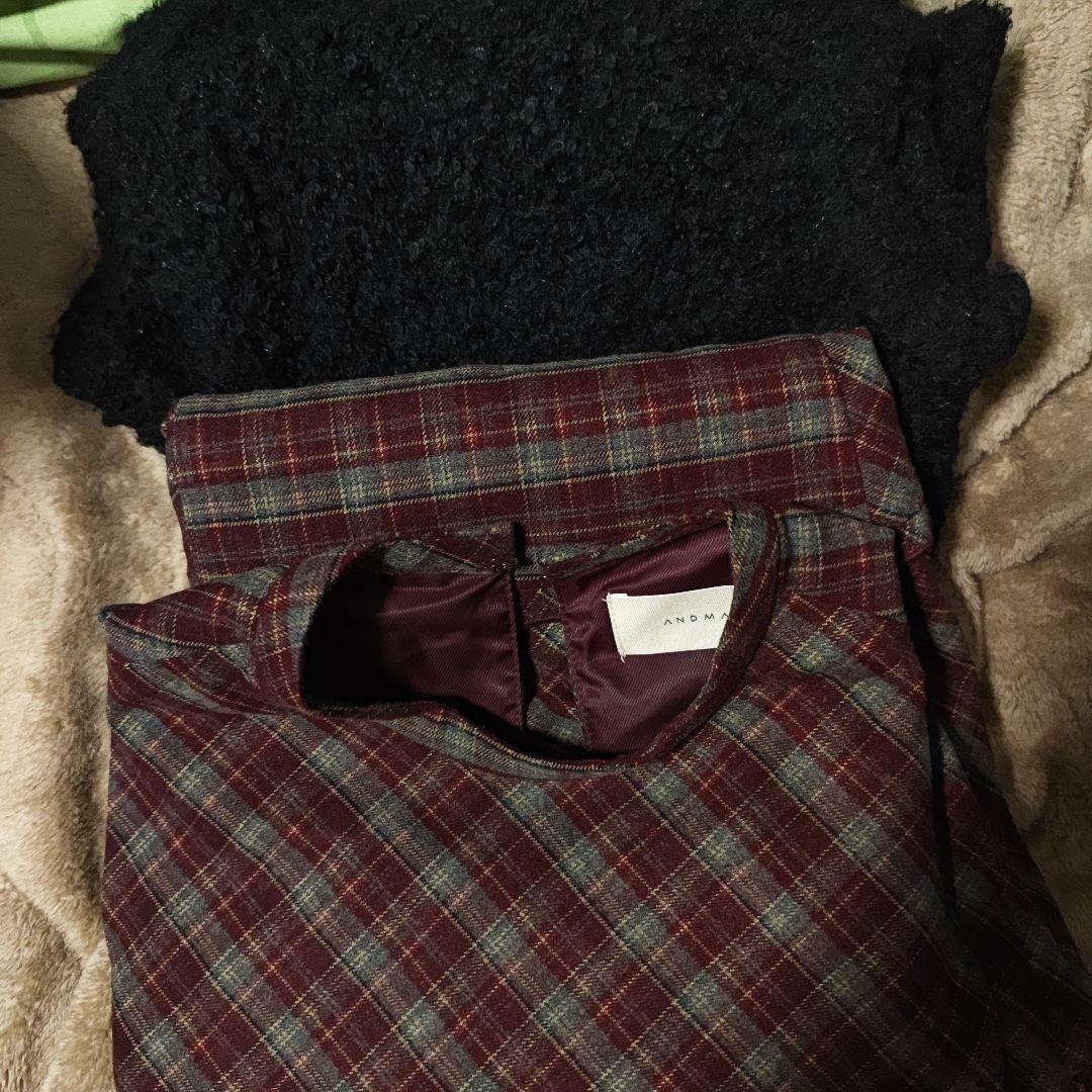 ワンピース andmary Lulu check set mini dress