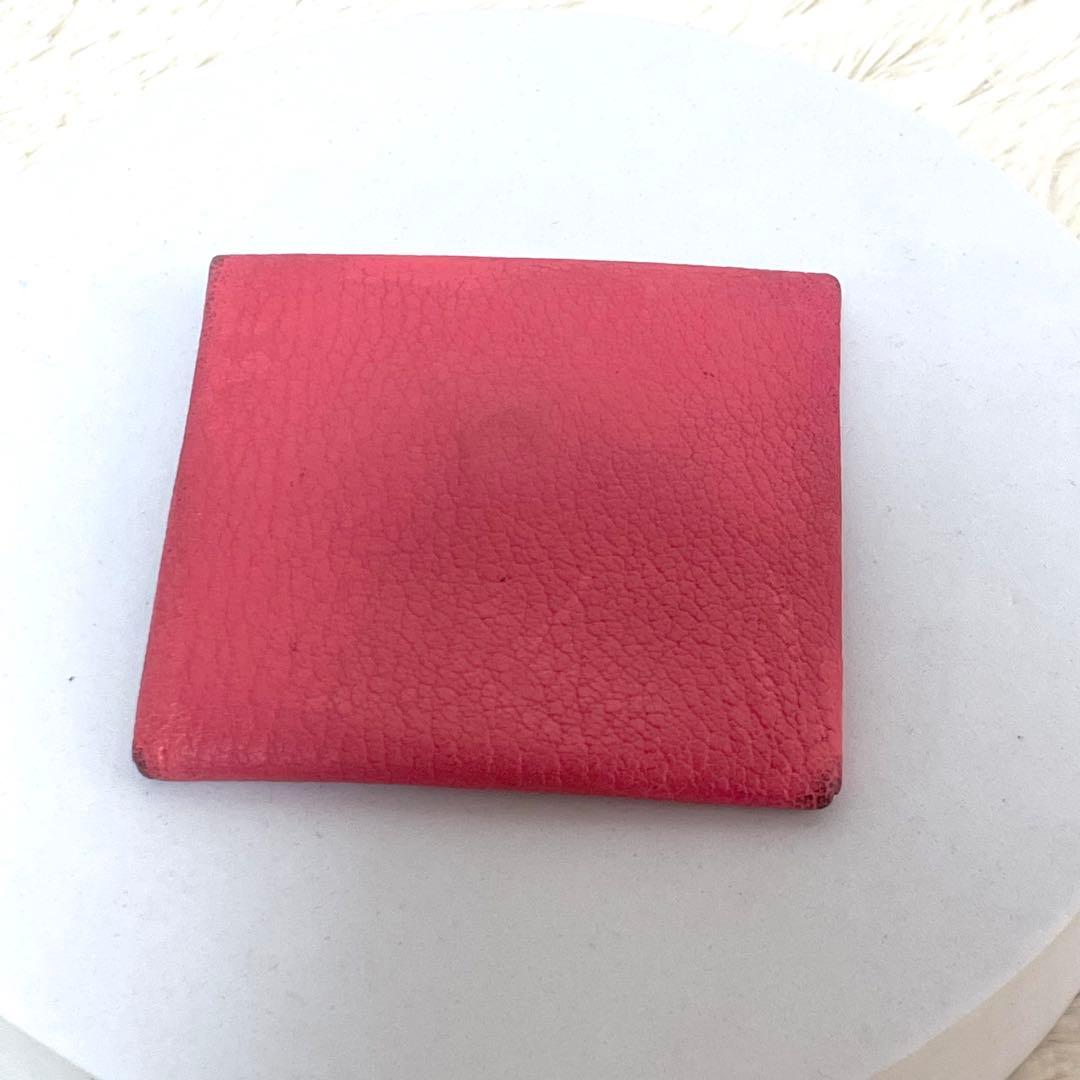 エルメス バスティア ケース ピンク X刻印 小銭入れ トゴ レザー 本革