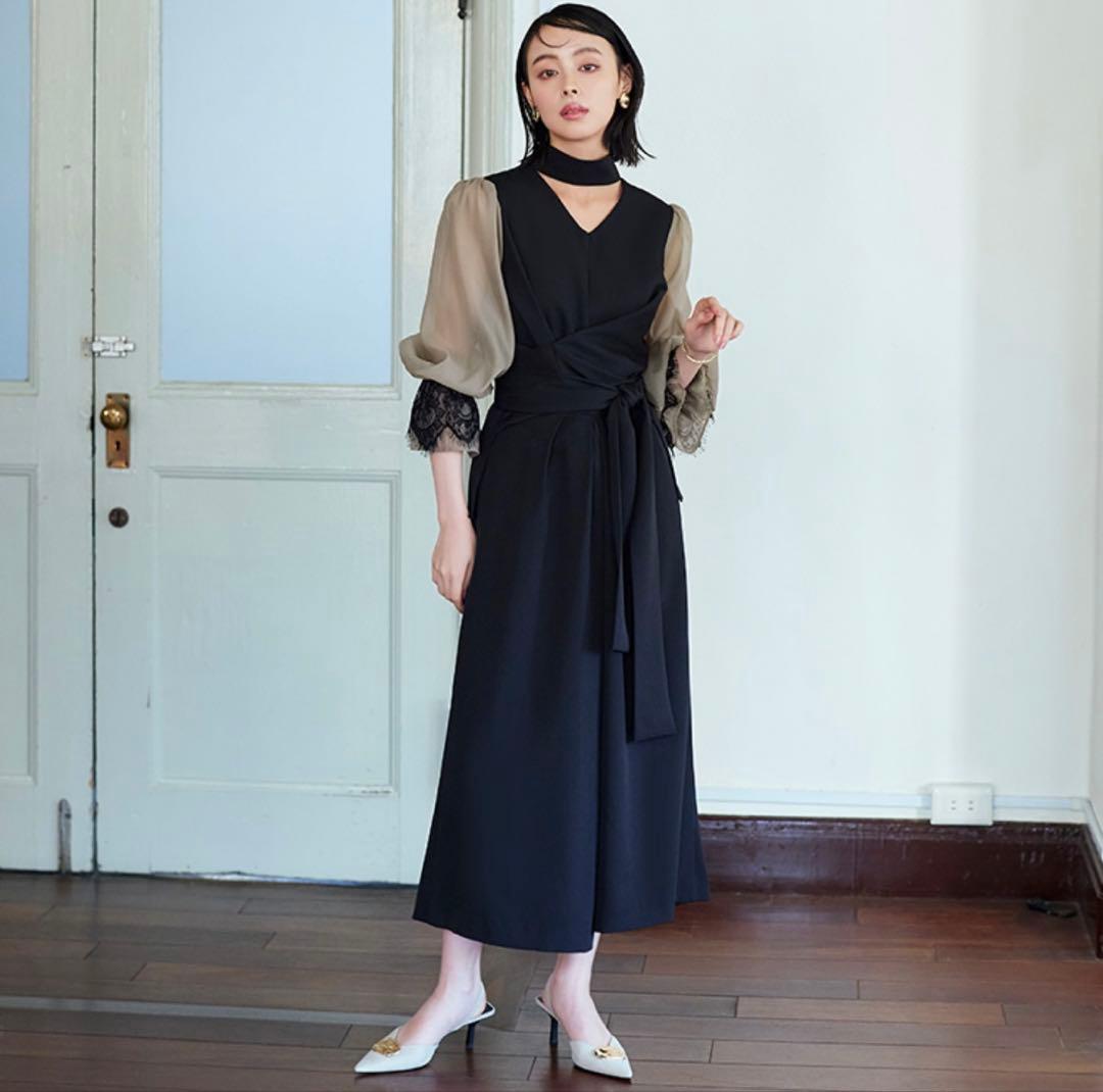 新品　RUIRUE BOUTIQUE パンツドレス　LL オケージョン