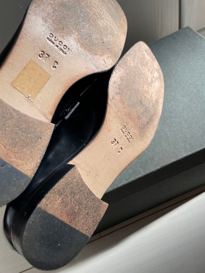 S*i様 GUCCI ブラックレザー ローファー