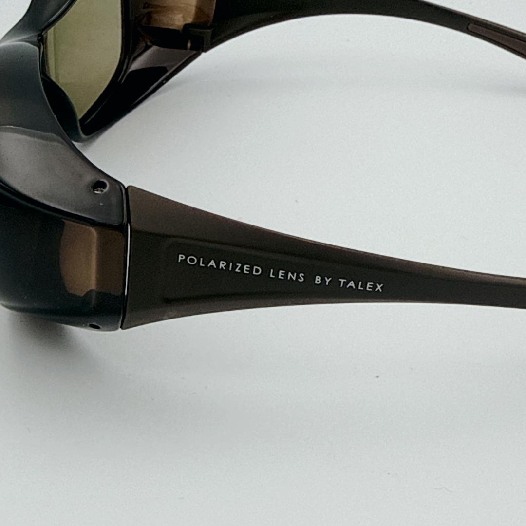 【美品】TALEX オーバーグラス 偏光サングラス EM6-D03-04