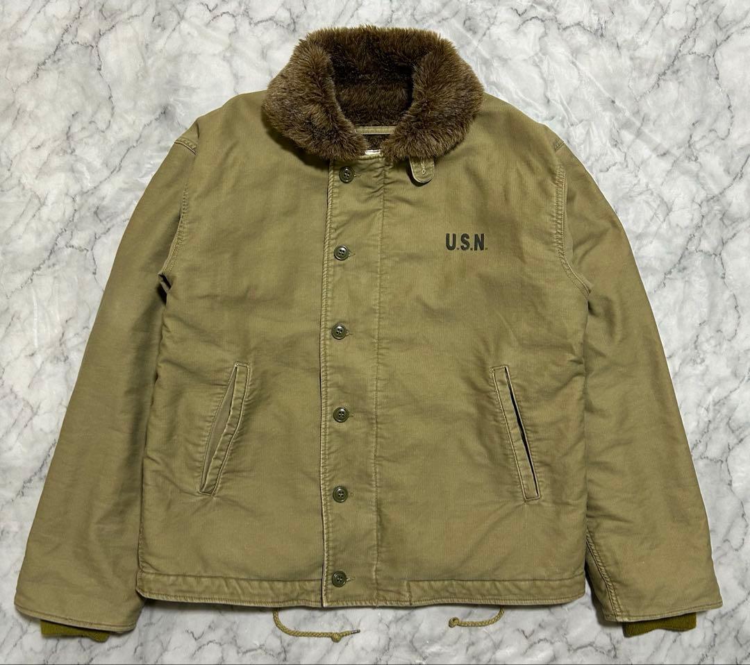 N-1 デッキジャケット ステンシル YMCL KY サイズ 36 カーキ