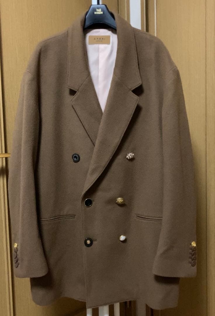 AMERI UND EMBELLISH PAPA JACKET Mサイズブラウン