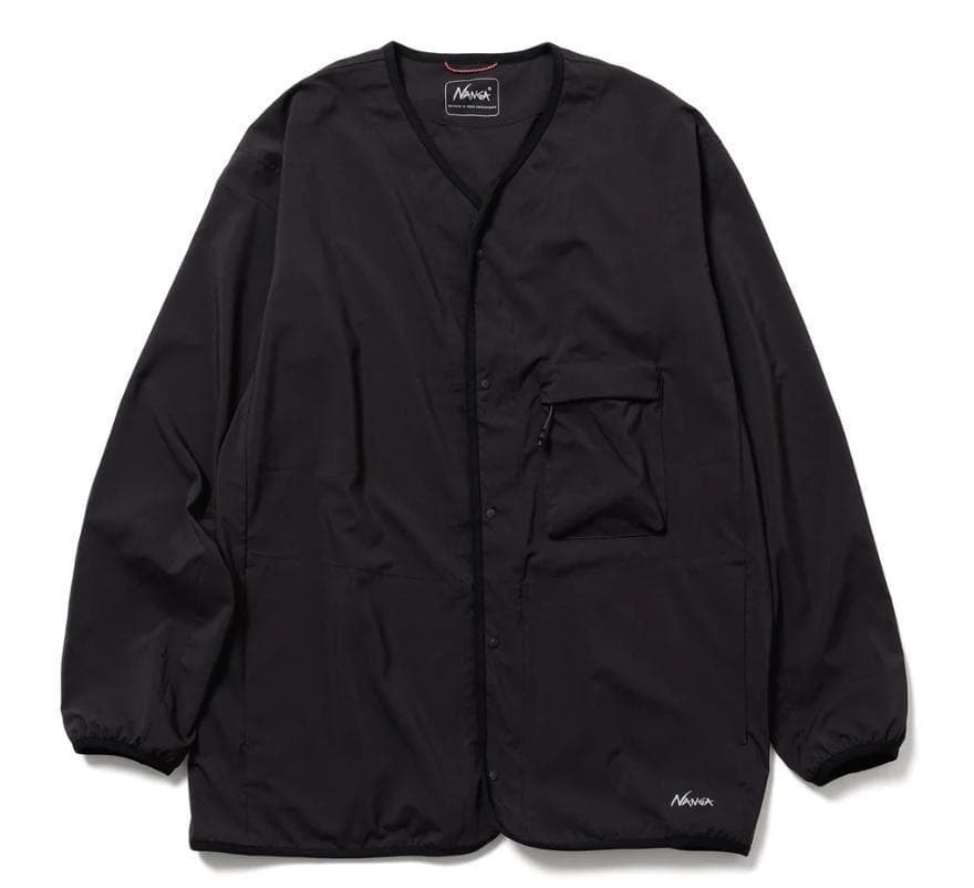 新品　25年春夏 NANGAナンガ　PLC エクスカーションカーディガン　黒　M