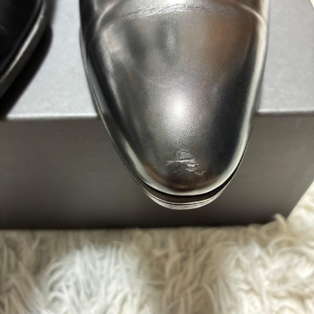 【美品】Dior HOMME 本革 サイドジップ ショートブーツ BLACK