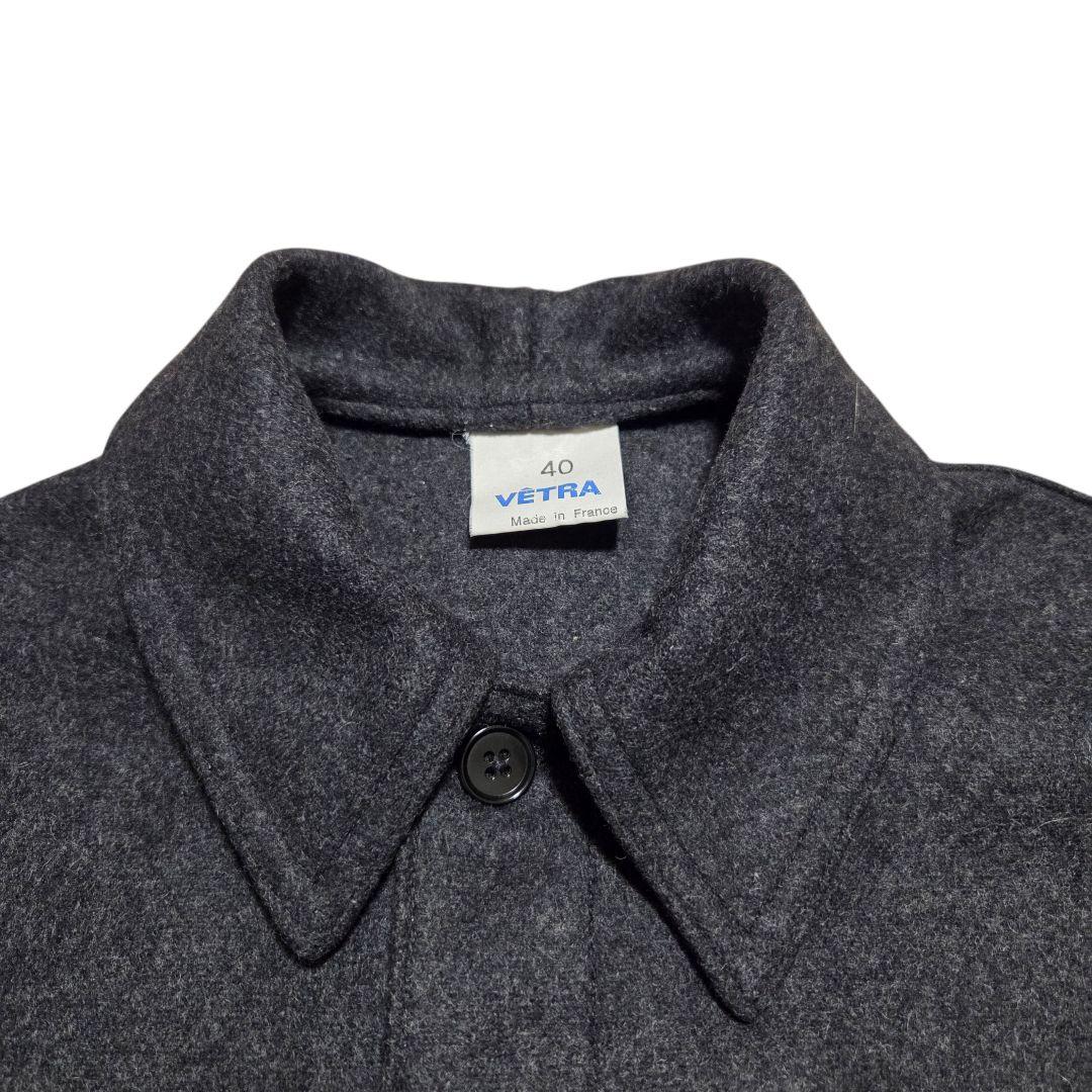 VETRA フランス製 ウールワークジャケット チャコールグレー 40サイズ