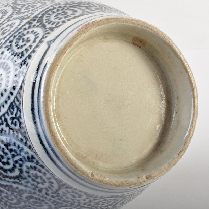 伊万里焼　古伊万里　染付　蛸唐草文　壷　V　R7130B