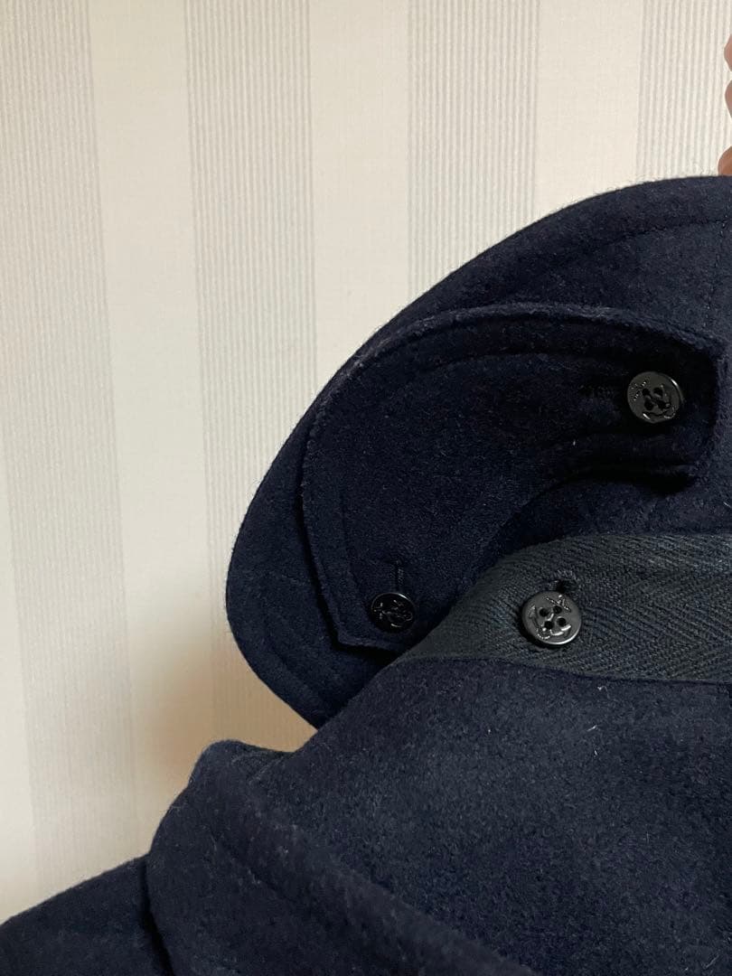 美品　ORCIVAL オーチバル　メルトン フード付きシングルコート　サイズ3