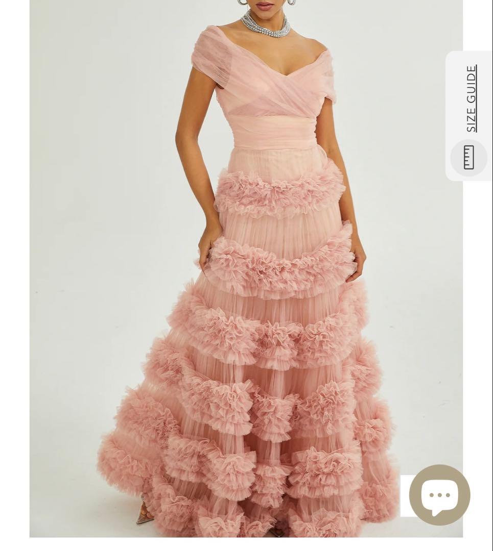 missrosier ロング　ドレス　ピンク　M