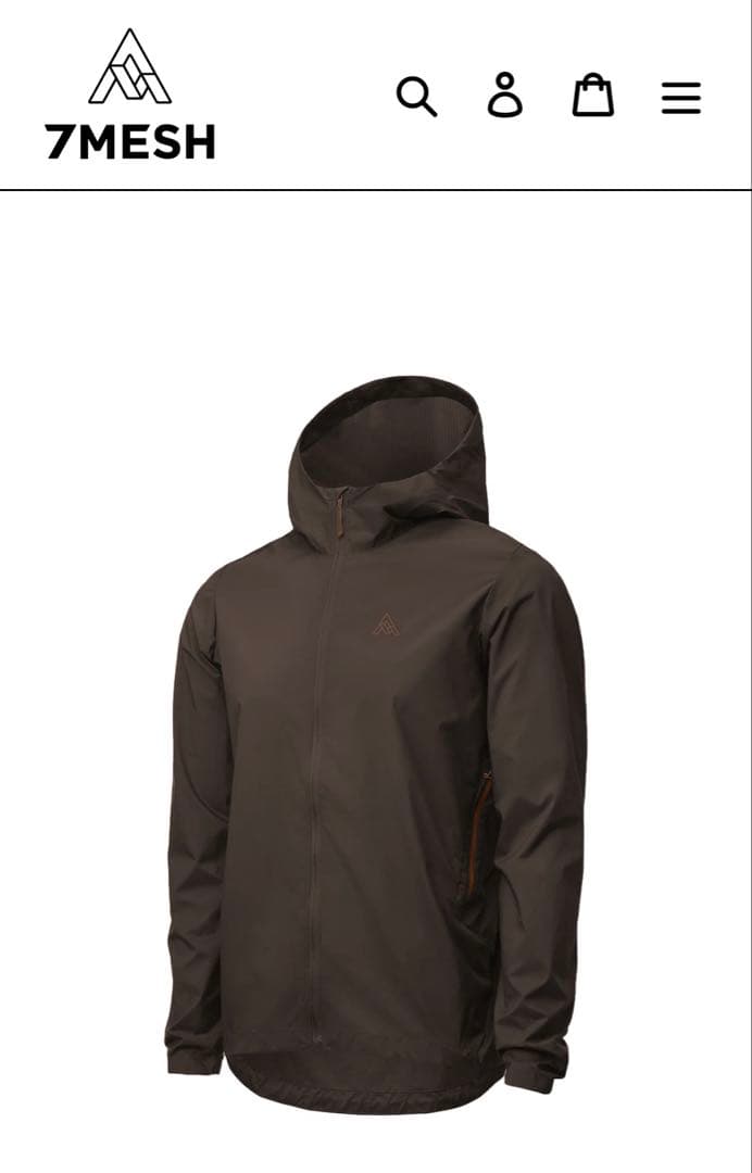 【7MESH】Northwoods Windshell Peat Lサイズ