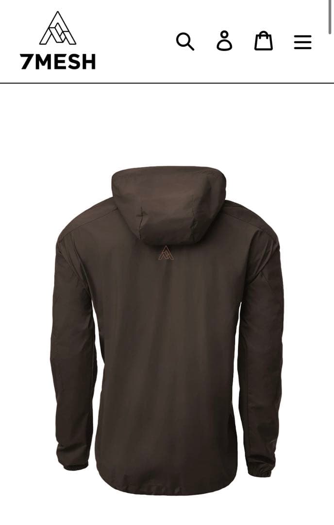 【7MESH】Northwoods Windshell Peat Lサイズ