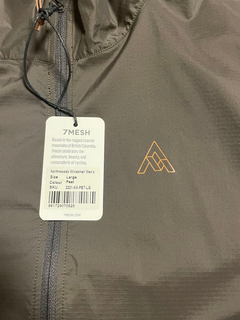 【7MESH】Northwoods Windshell Peat Lサイズ