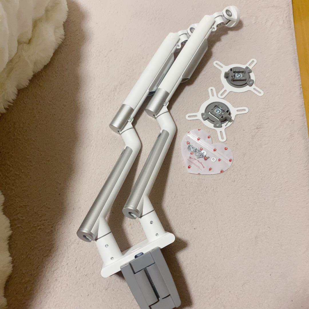 iggy デュアルモニターアーム ホワイト