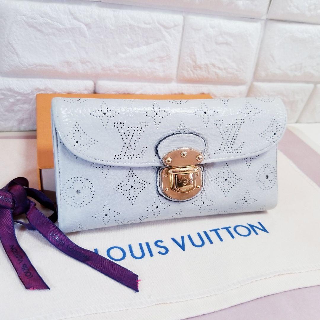 ルイヴィトン モノグラム パンチング マヒナ ポルトフォイユ アメリア 長財布