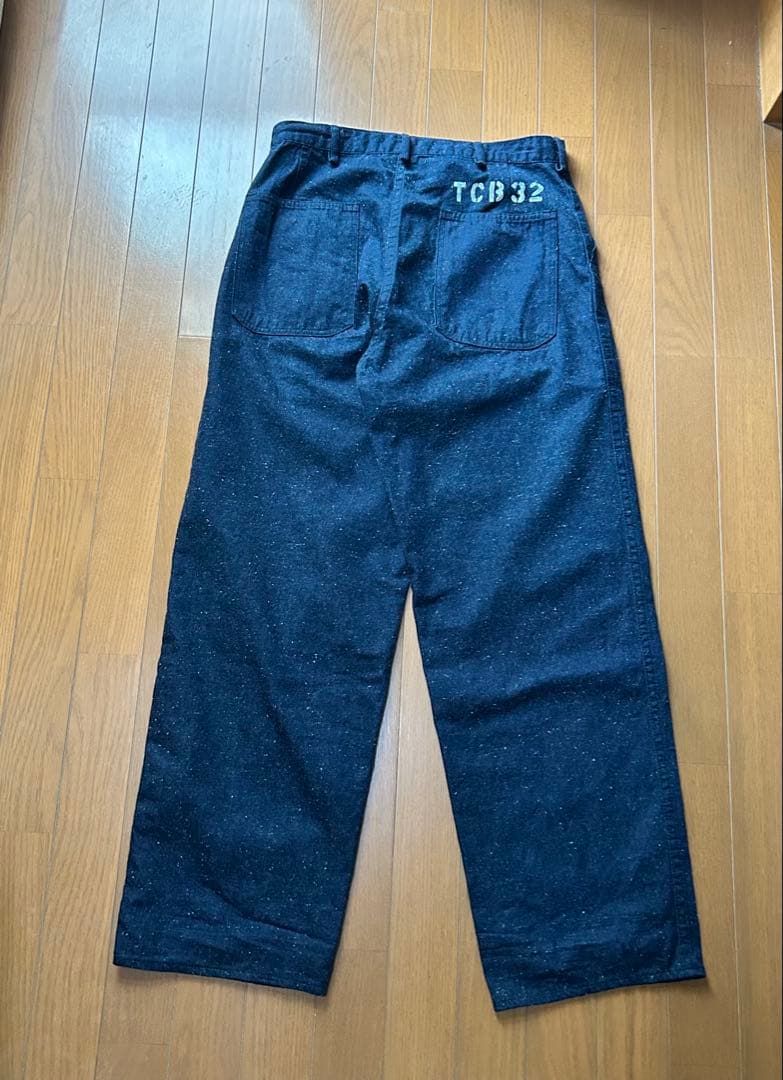 TCBJEANS SEAMENS TROUSERS/USNデッキパンツ 32